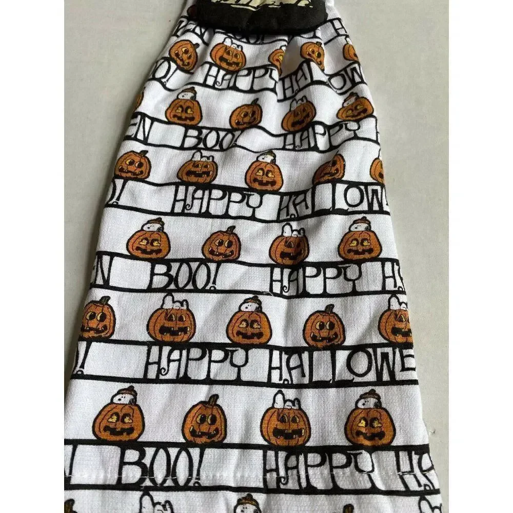 Peanuts Snoopy Halloween Hanging Kitchen Towel‎